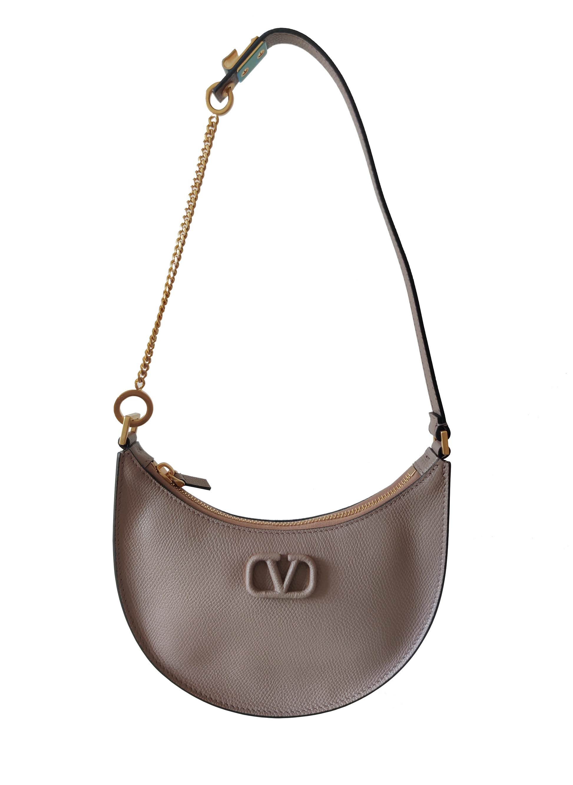 Valentino Garavani VLOGO Signature Mini-Hobo-Tasche Frontansicht